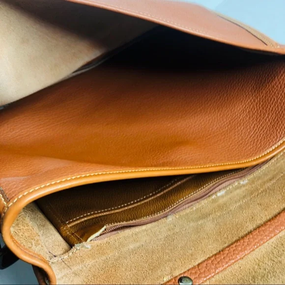 Dooney & Bourke Tan Leather Laptop Bag - Picture 8 of 11